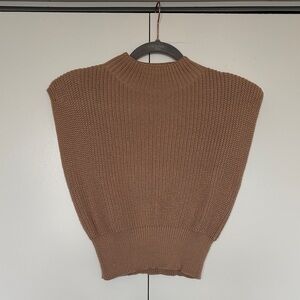 Cider Tan Women's Sleeveless Sweater